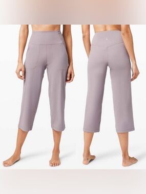 Lululemon Align™ High-Rise Wide-Leg Cropped Pant 23" in Violet Verbena